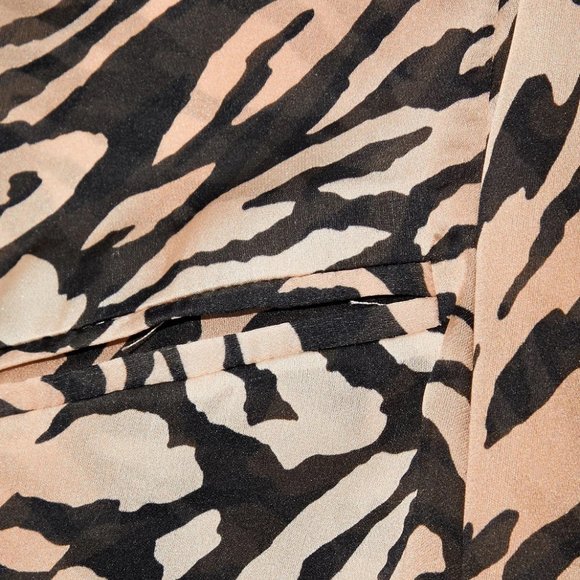 Tiger-print Silk-chiffon Wrap Blouse from FLEUR DU MAL - Picture 10 of 10